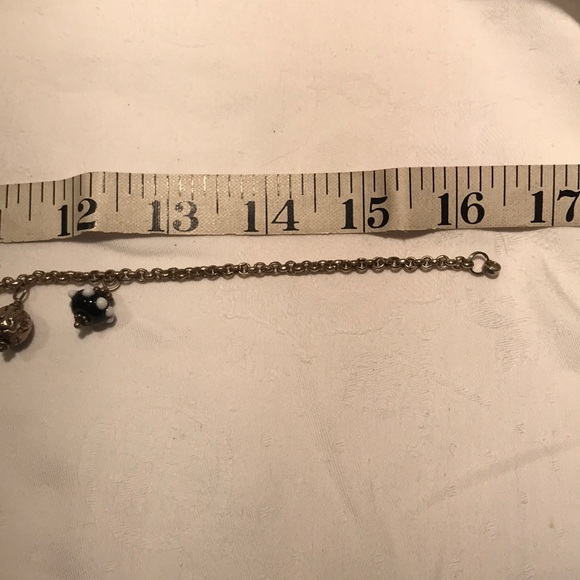 Artisan Glass bead necklace in black and white - Picture 10 of 16